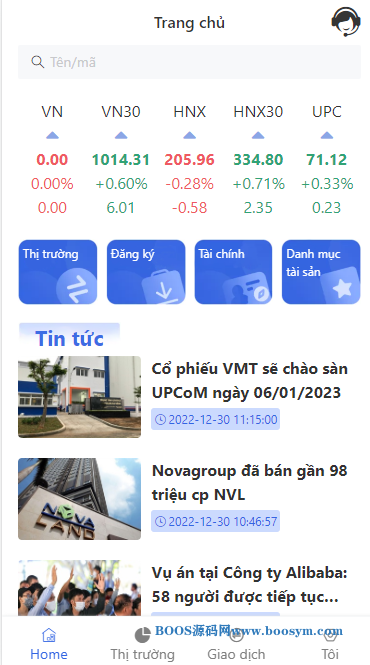 VUE越南股票源码