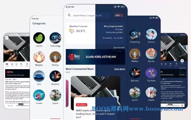 NewsGram新闻资讯阅读Flutter手机APP源码+Web前后端源码V3.1.4