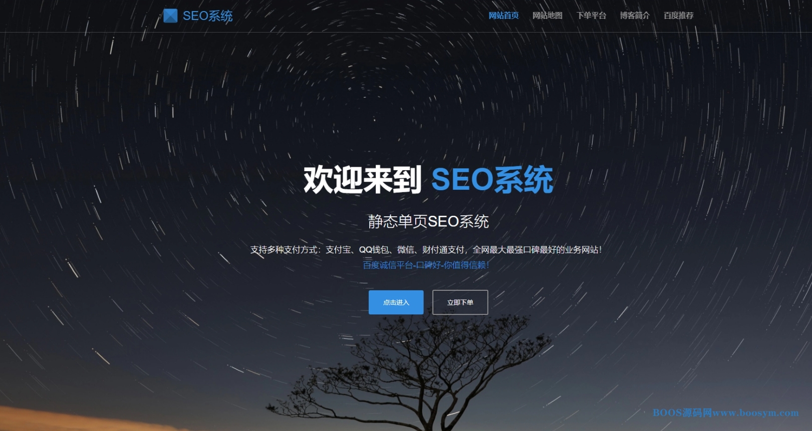 SEO站群系统免授权版/单页关键词排名网站源码