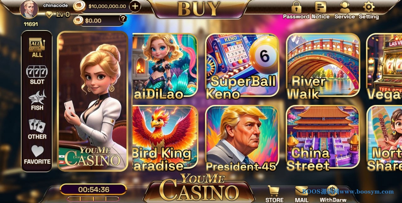 海外游戏《YMCasino》源码